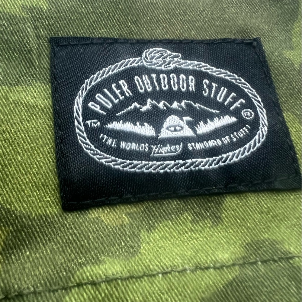 POLER STUFF Shorts Dusty Style Camo Green Mens Size Small Camp Vibes - Picture 8 of 15